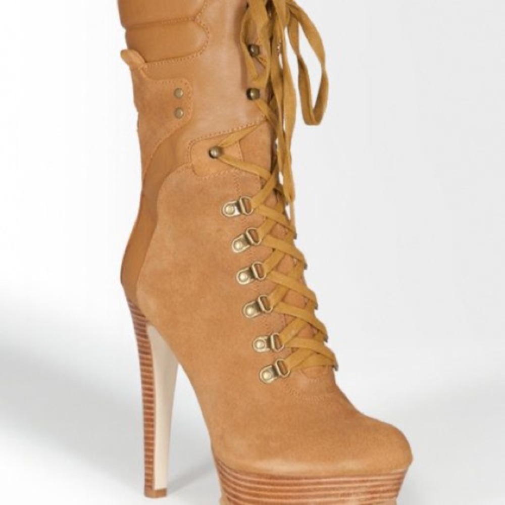 Bebe Yvette Tan Boots size 6